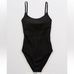 NWT Aerie Ribbed Tie Back One Piece Swimsuit